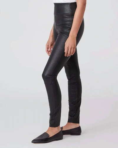 Shop Paige Sheena Leather Legging In Black