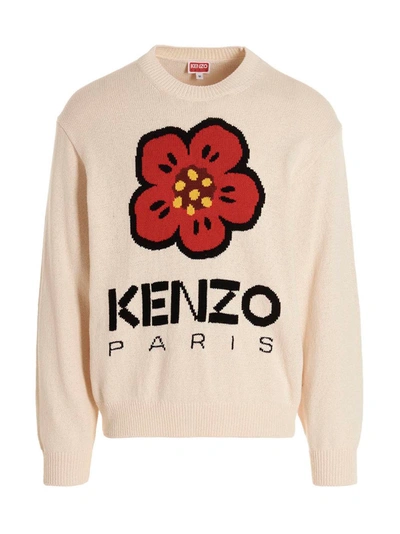 Shop Kenzo 'boke Flower' Sweater In White