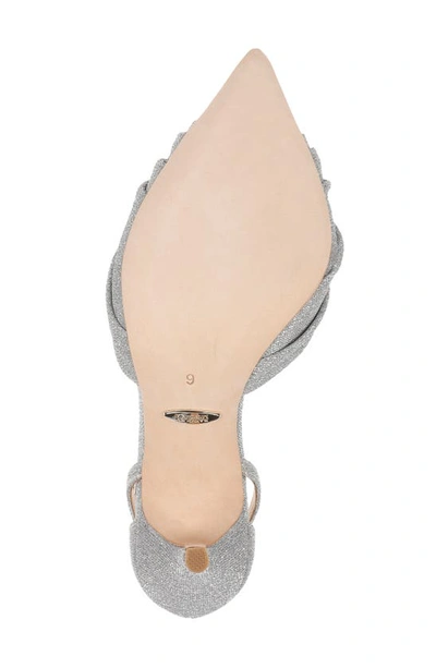 Badgley Mischka Nisha Pointed Toe Pump In Silver