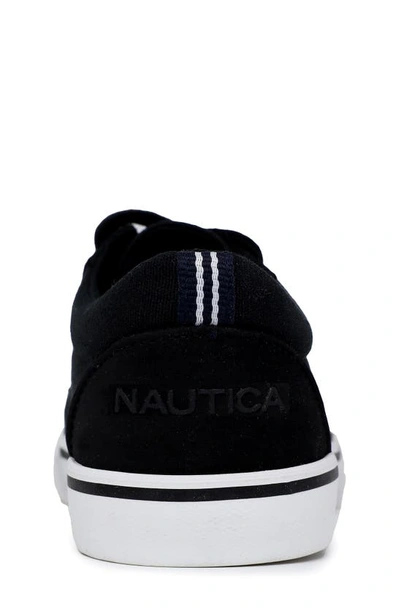 Shop Nautica Kids' Berrian 3 Sneaker In Black Canvas
