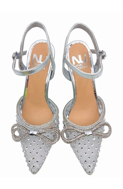 Lady Couture Gloria Embellished Pump In Silver