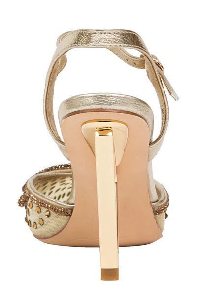Lady Couture Gloria Embellished Pump In Gold