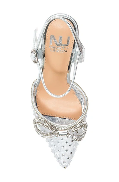 Lady Couture Gloria Embellished Pump In Silver