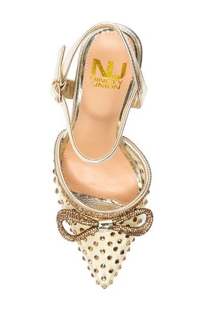 Lady Couture Gloria Embellished Pump In Gold