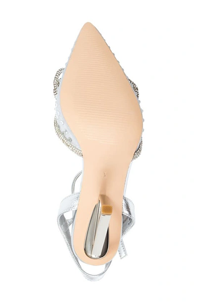 Lady Couture Gloria Embellished Pump In Silver