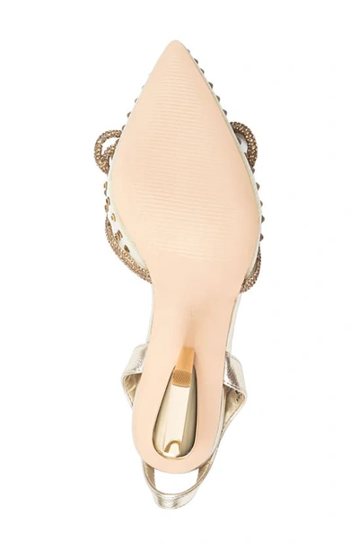 Lady Couture Gloria Embellished Pump In Gold