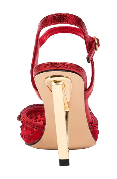 Lady Couture Gloria Embellished Pump In Red