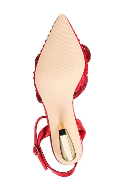 Lady Couture Gloria Embellished Pump In Red
