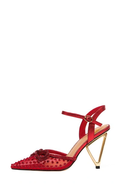 Lady Couture Gloria Embellished Pump In Red