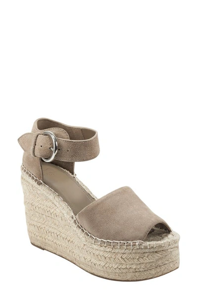 Shop Marc Fisher Ltd Alita Platform Wedge Espadrille Sandal In Medium Natural 101