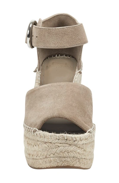 Shop Marc Fisher Ltd Alita Platform Wedge Espadrille Sandal In Medium Natural 101