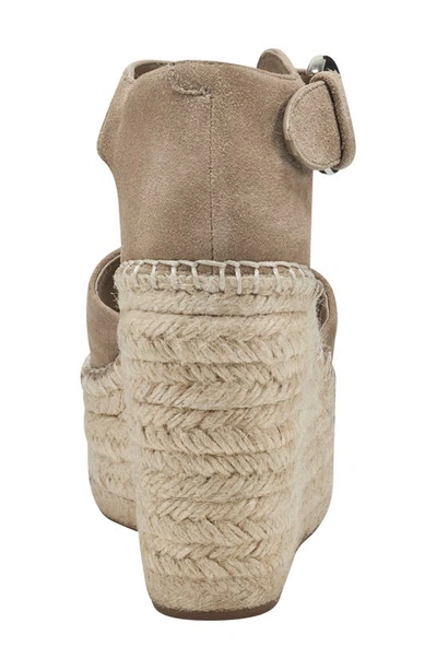 Marc Fisher Ltd Alida Espadrille Platform Wedge In Medium Natural 101