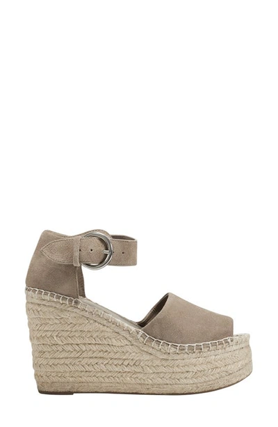 Shop Marc Fisher Ltd Alita Platform Wedge Espadrille Sandal In Medium Natural 101