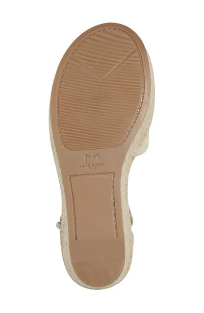 Shop Marc Fisher Ltd Alita Platform Wedge Espadrille Sandal In Light Natural 111