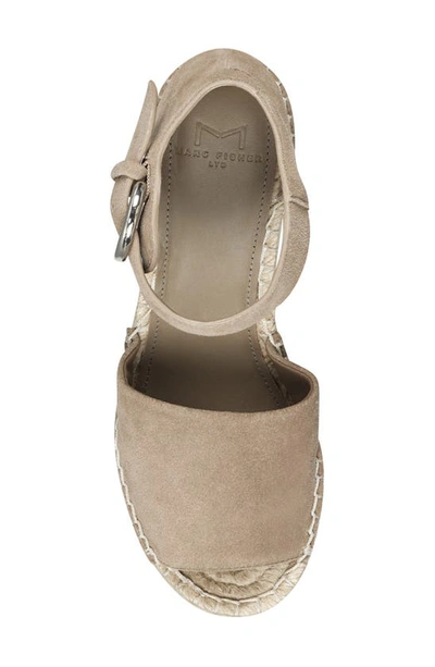 Shop Marc Fisher Ltd Alita Platform Wedge Espadrille Sandal In Medium Natural 101