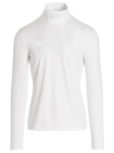 Shop Vtmnts Lycra Logo Sweater In White