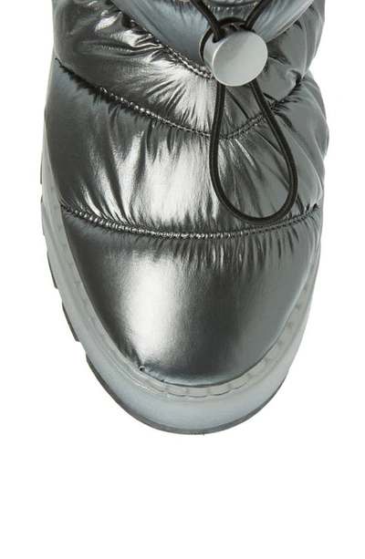 Aquatalia Arlo Metallic Tall Boot In Gunmetal