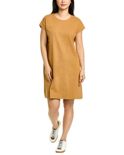 Shop Madewell Cap Sleeve T-shirt Dress In Brown