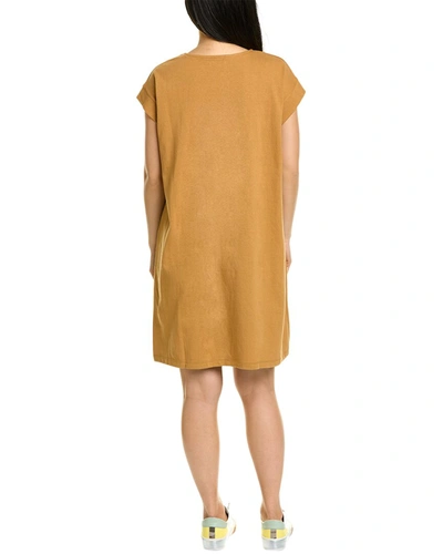 Shop Madewell Cap Sleeve T-shirt Dress In Brown
