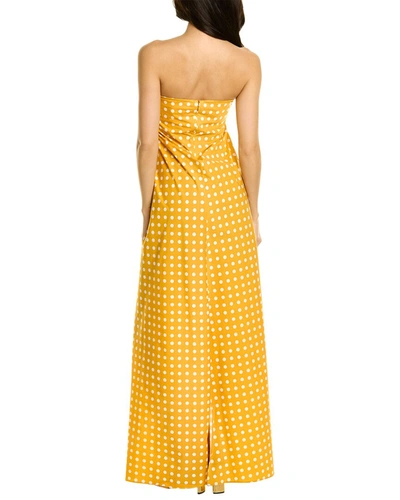 Shop Caroline Constas Kaia Maxi Dress In Yellow