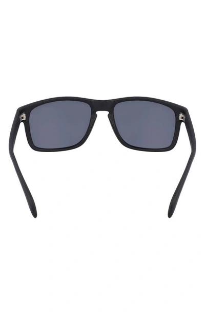 Shop Cole Haan 57mm Squared Polarized Sunglasses In Black