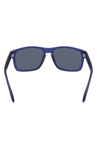 Cole Haan 57mm Squared Polarized Sunglasses In Navy Crystal