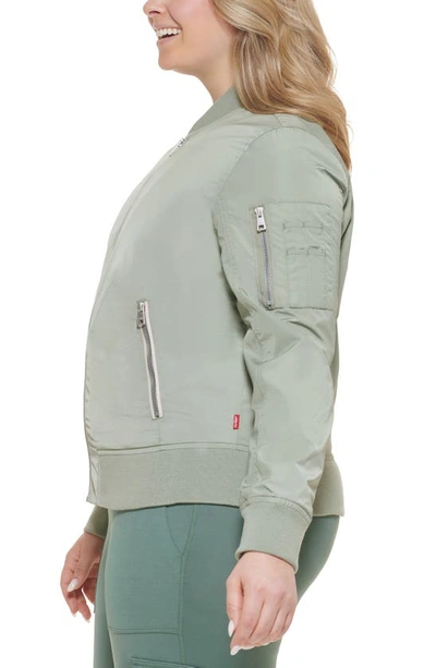 Shop Levi's® Bomber Jacket In Sea Green