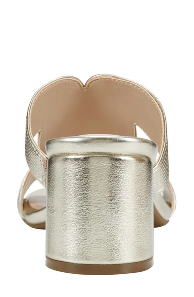 Bandolino Merily 3 Heeled Sandal In Gold