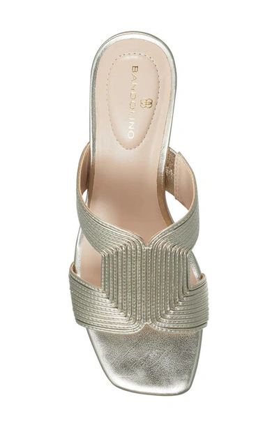 Bandolino Merily 3 Heeled Sandal In Gold