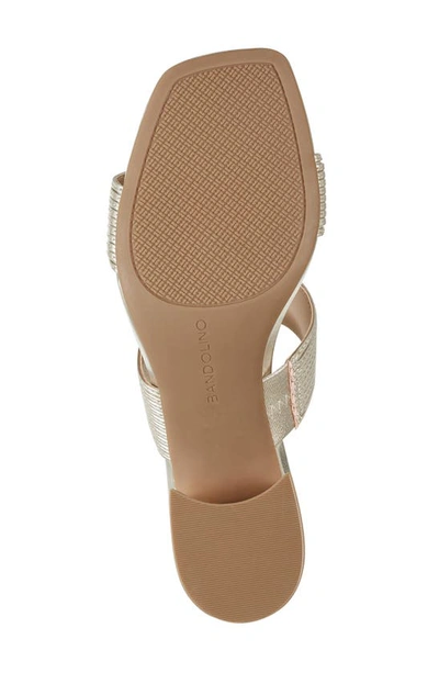 Bandolino Merily 3 Heeled Sandal In Gold