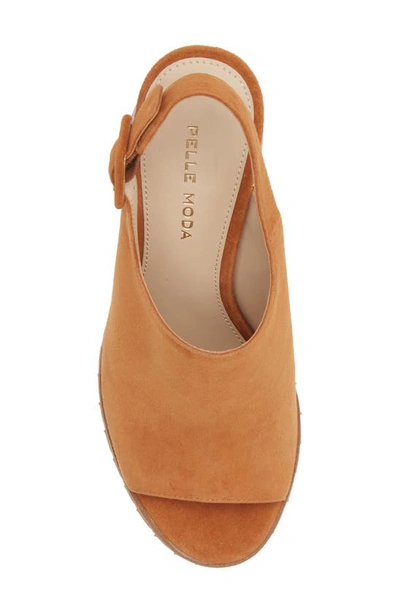 Shop Pelle Moda Ode Slingback Sandal In Cognac