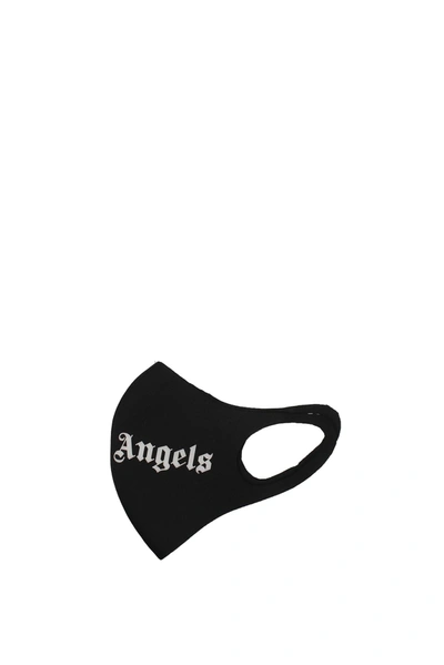 Shop Palm Angels Mascherine Mask Polyester Black