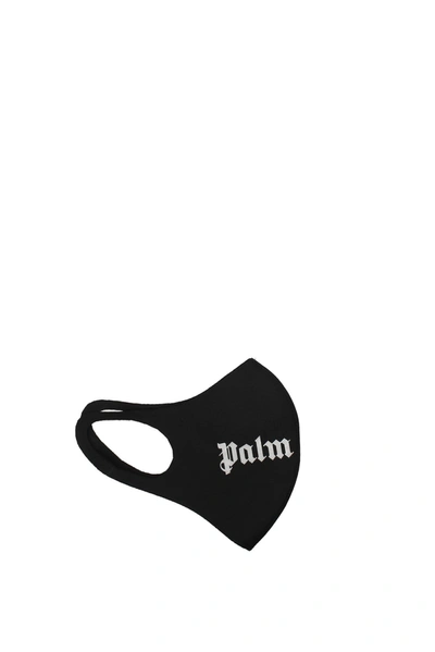 Shop Palm Angels Mascherine Mask Polyester Black