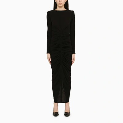 Shop Givenchy Black Ruffled Jersey Dress