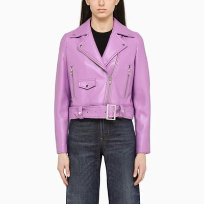 Stand Studio Esmeralda Biker Jacket Stand Clothing Violet In Purple