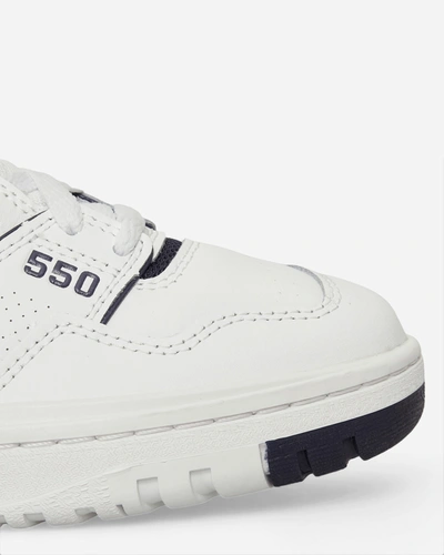 Shop New Balance Wmns 550 Sneakers White / Dark Mercury In Multicolor