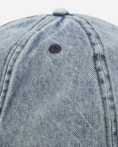 Shop Guess Usa Washed Denim Dad Hat In Blue