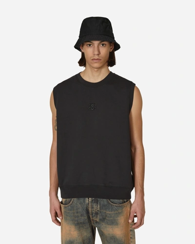 Shop Stussy Ss-link Fleece Vest In Black