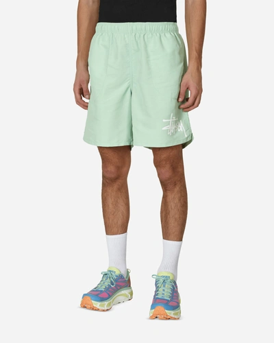 Shop Stussy Big Basic Water Shorts Mint In Green