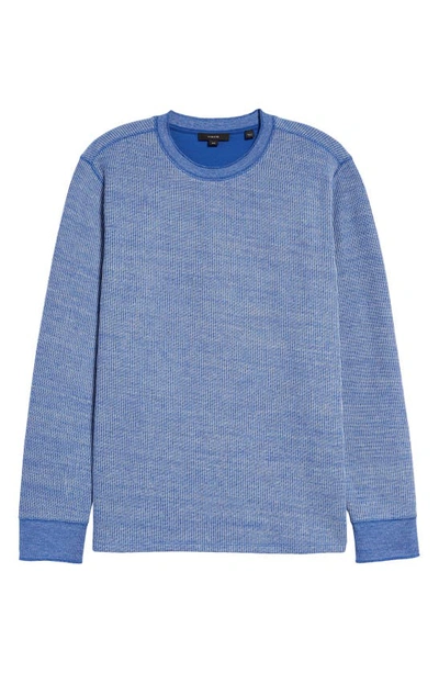 Shop Vince Thermal Long Sleeve T-shirt In H Majorelle Blue/ Maj
