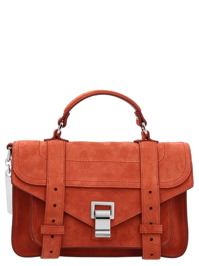 Shop Proenza Schouler 'ps1 Tiny' Handbag In Red