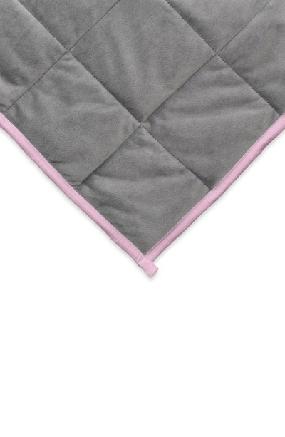 Shop Ella Jayne Home Weighted Blanket In Grey/pink