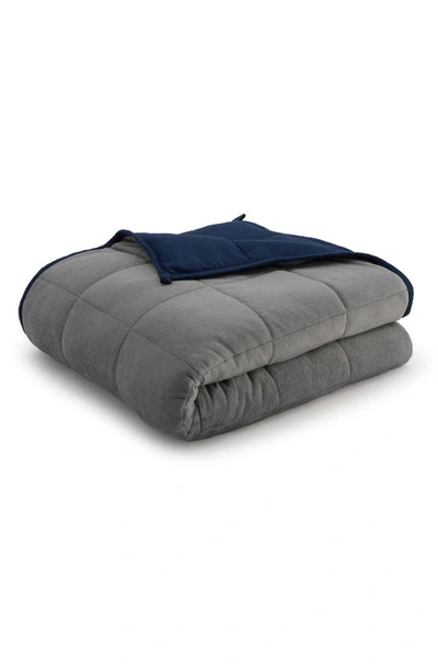 Shop Ella Jayne Home Weighted Blanket In Grey/navy