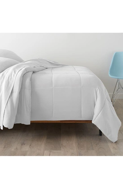 Ella Jayne Home Black All-season Super Soft Triple Brushed Microfiber Down-alternative Comforter In White