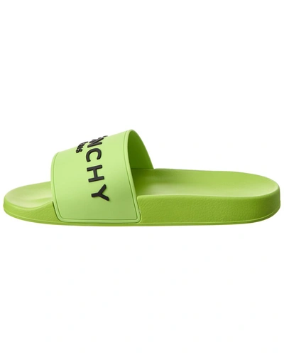 Shop Givenchy Rubber Slide In Green