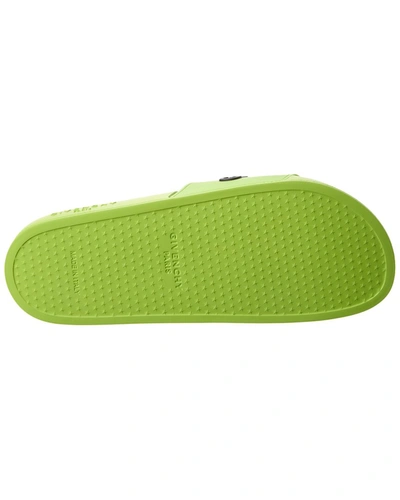 Shop Givenchy Rubber Slide In Green