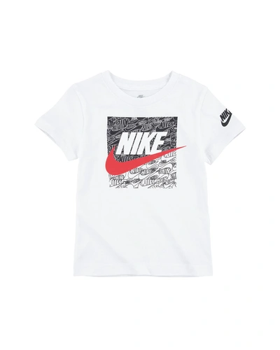 Nike Kids' Box Logo T-shirt In White | ModeSens