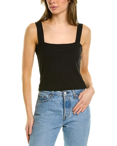 Shop Chaser Cropped Cami Sweater Tank In Black