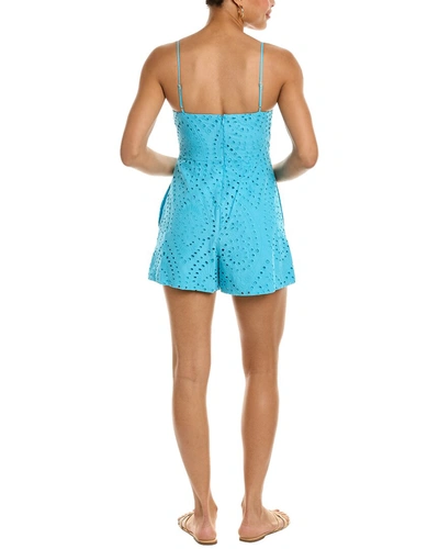 Shop Amur Adalee Romper In Blue