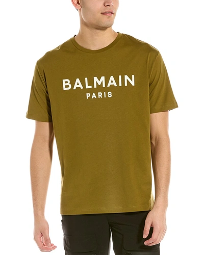 Shop Balmain T-shirt In Green